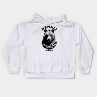 Denali National Park Home Of The Grizzly Bear Kids Hoodie